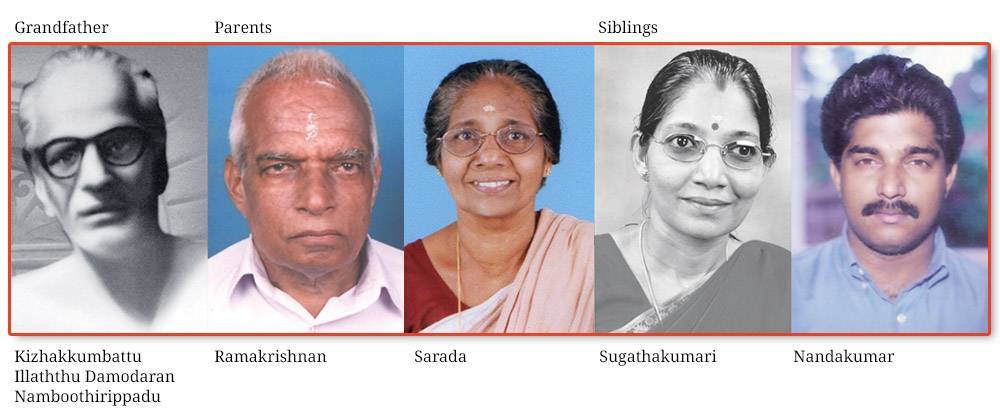 photo of grandfather, parents and siblings of kalki